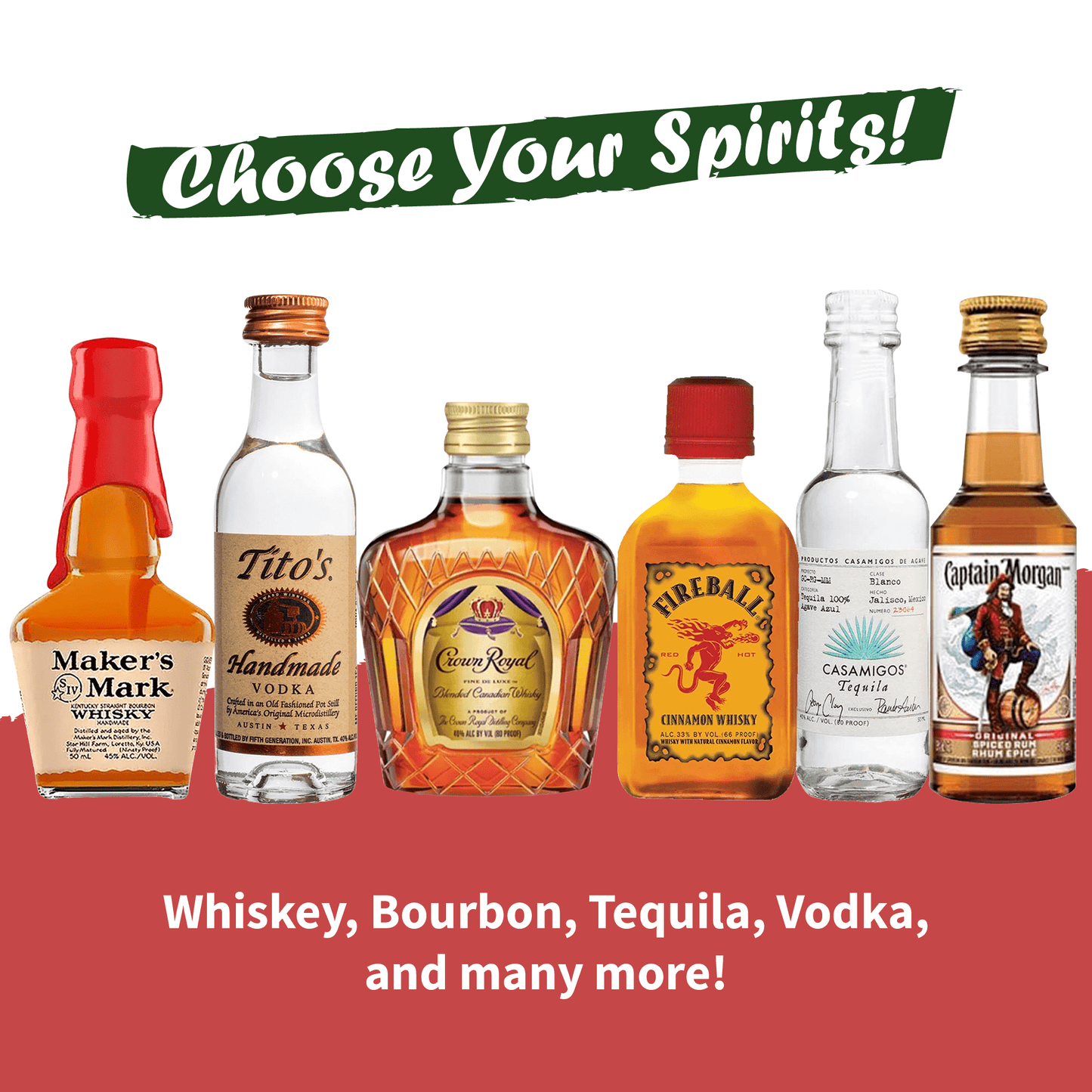 Happy Holidays Gift Basket - Choose Your Spirits