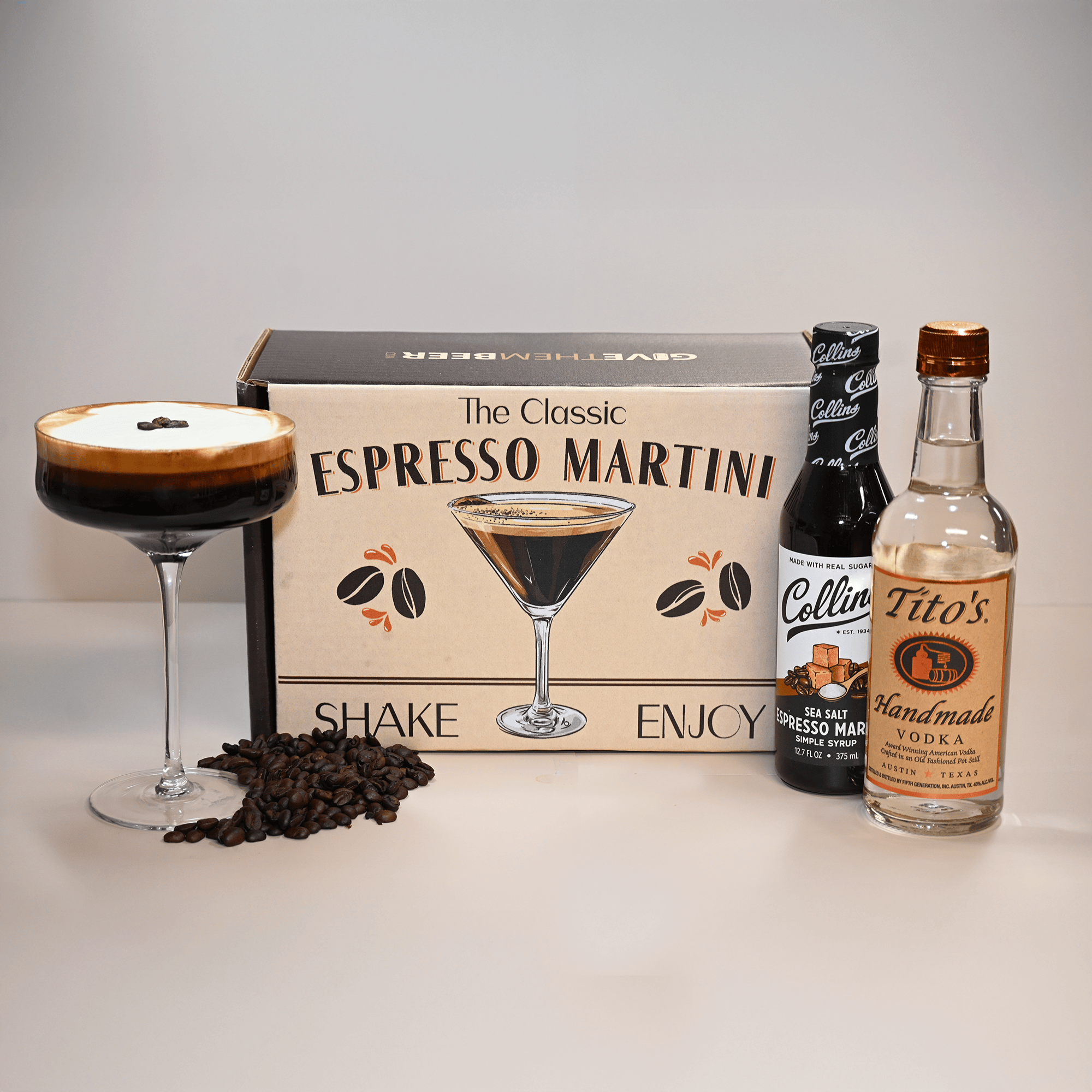 アンティーク缶セット Ovaltine, Epsom Salt, Premiu Classic Espresso Martini Kit | Espresso Martini Gift Set – www