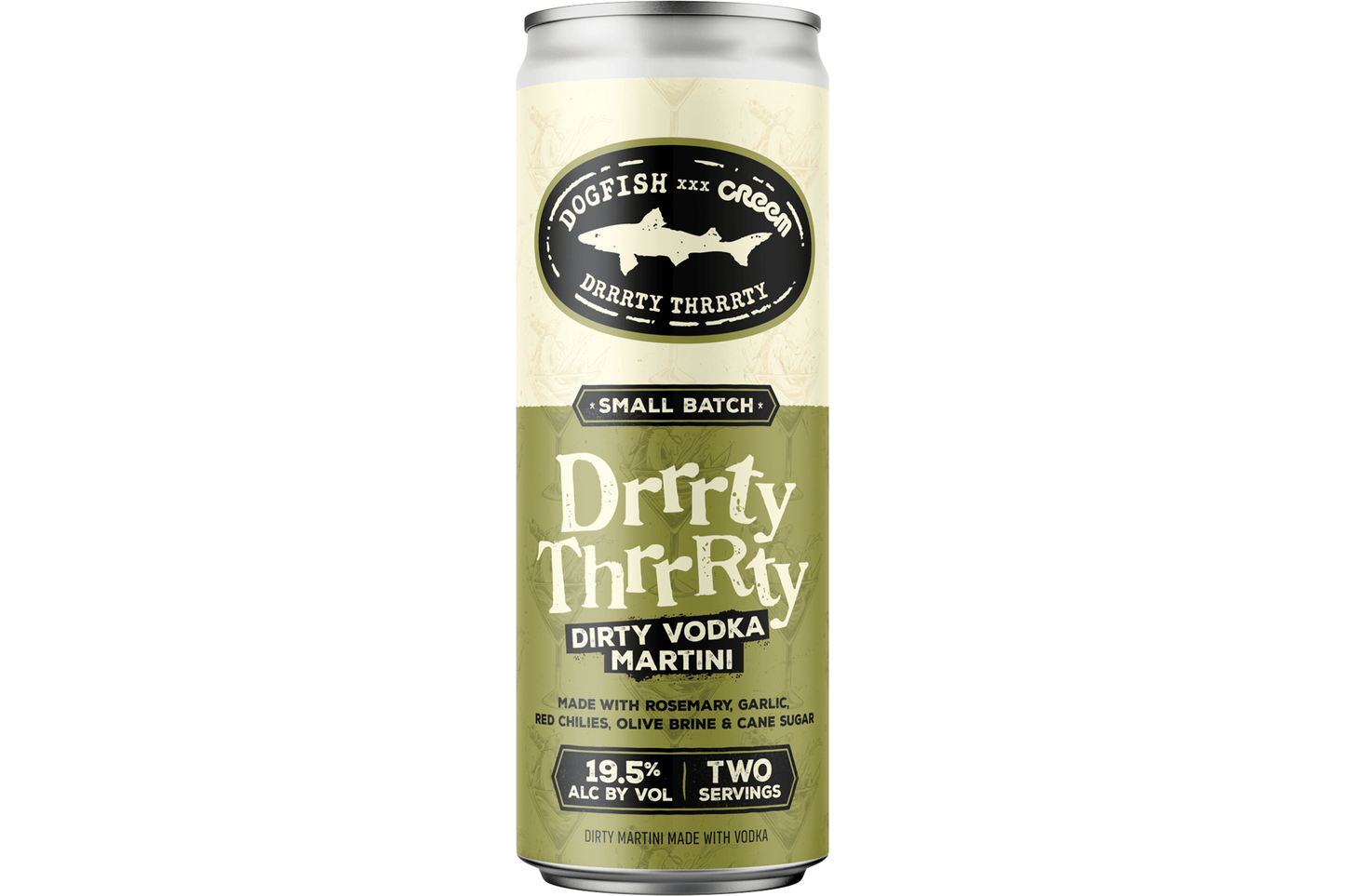 Dogfish Head x CREEM Magazine “Drrrty Thrrrty” Dirty Martini
