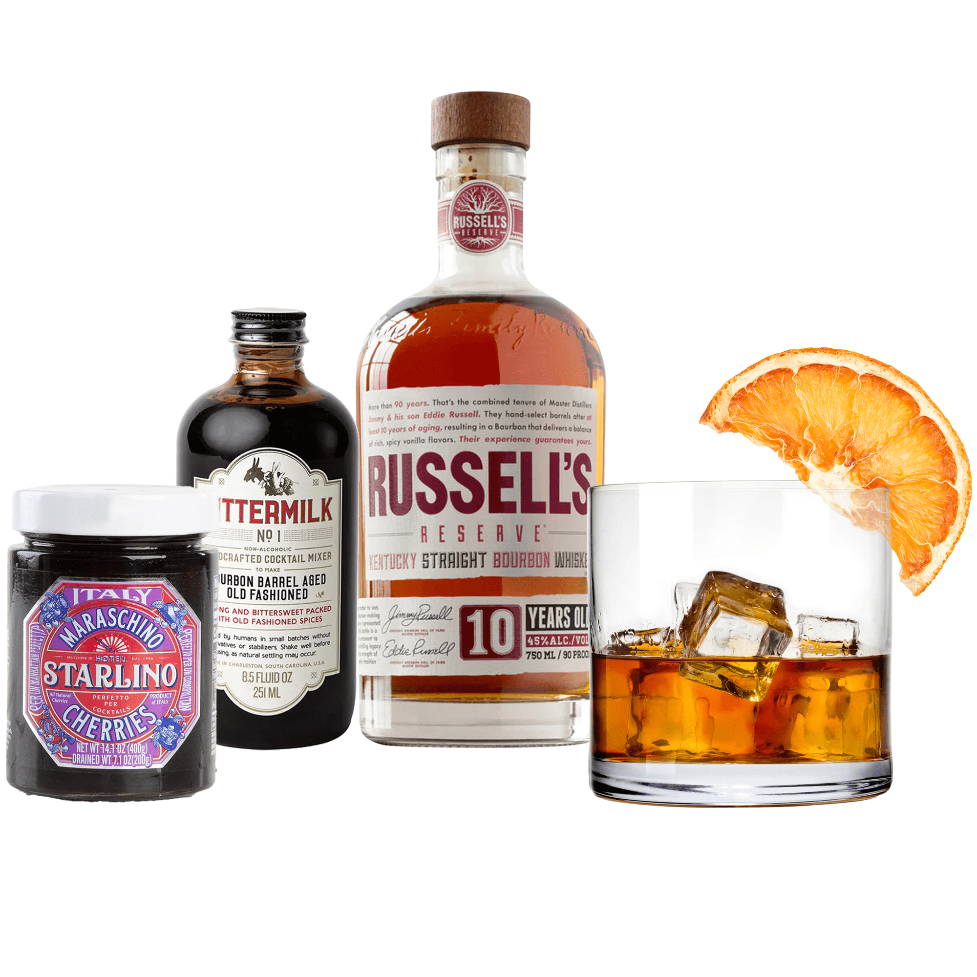 Russells Bourbon Old Fashioned Gift Basket