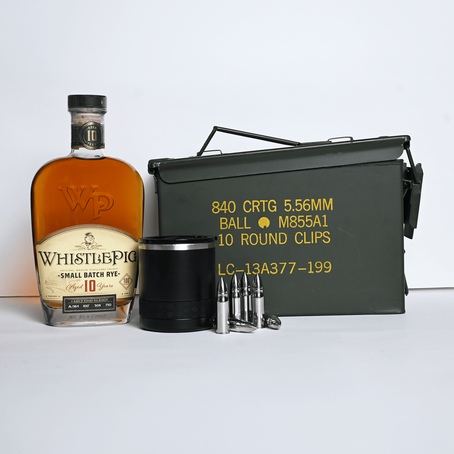 WhistlePig 10 Year Rye Ammo Can Gift Set