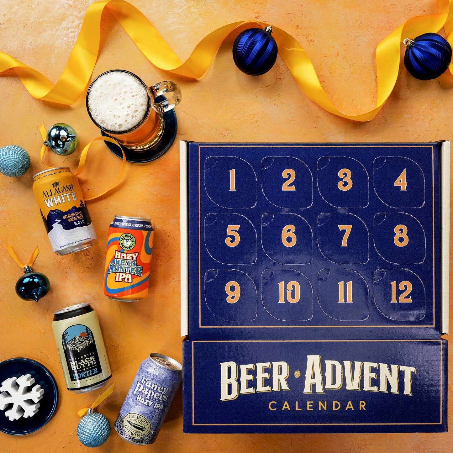 Beer Advent Calendar gift featuring full size cans