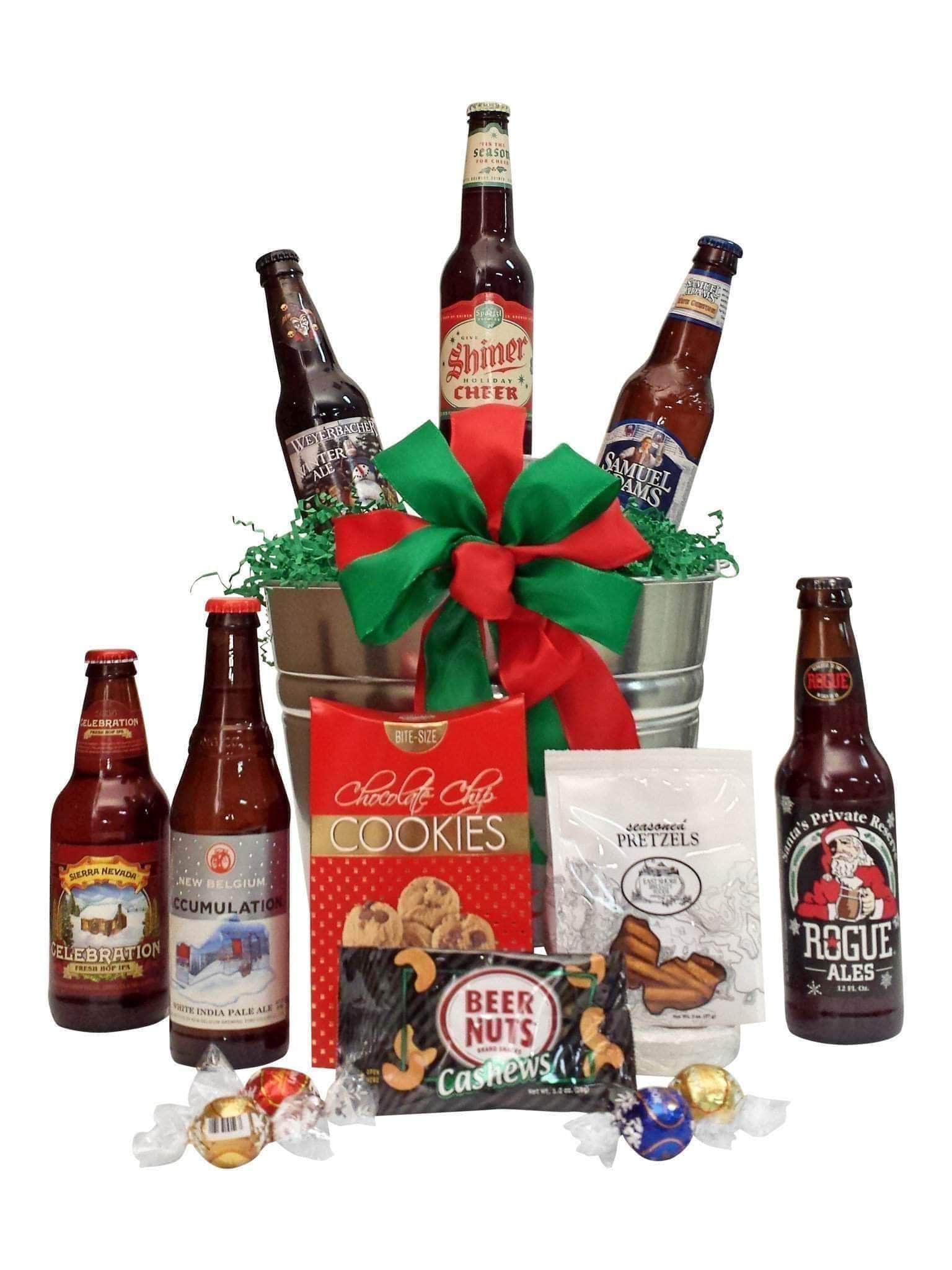 Holiday Beer and Wine Gift Baskets