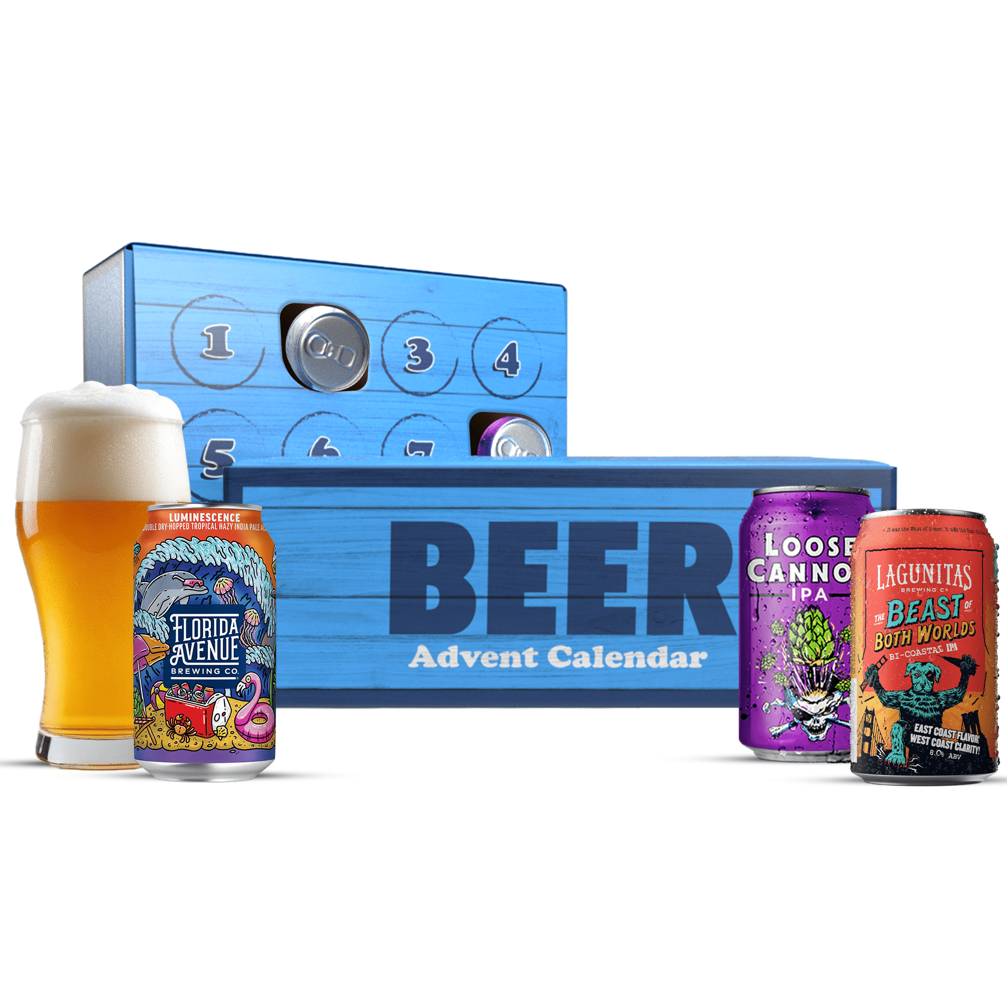 Calendrier De L'Avent Bière 2025 - 24 Mini Bouteilles Ornements Pour Décoration Noël - Cadeau Homme, Papa, Amateur De Bière