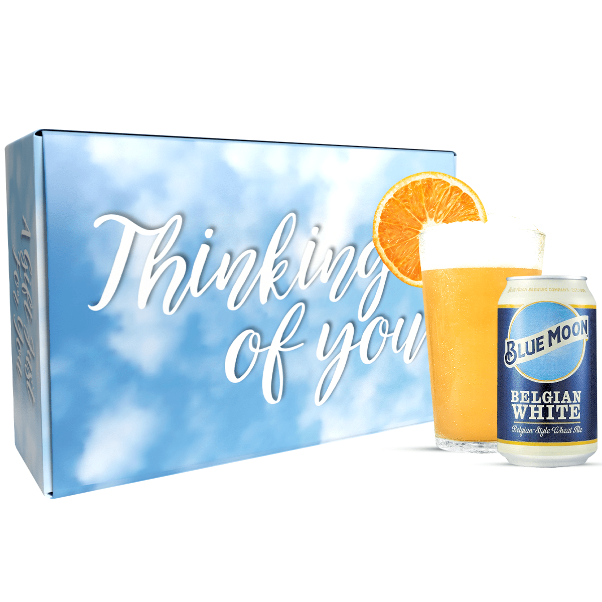 Blue Moon Thinking of You Beer Gift Basket