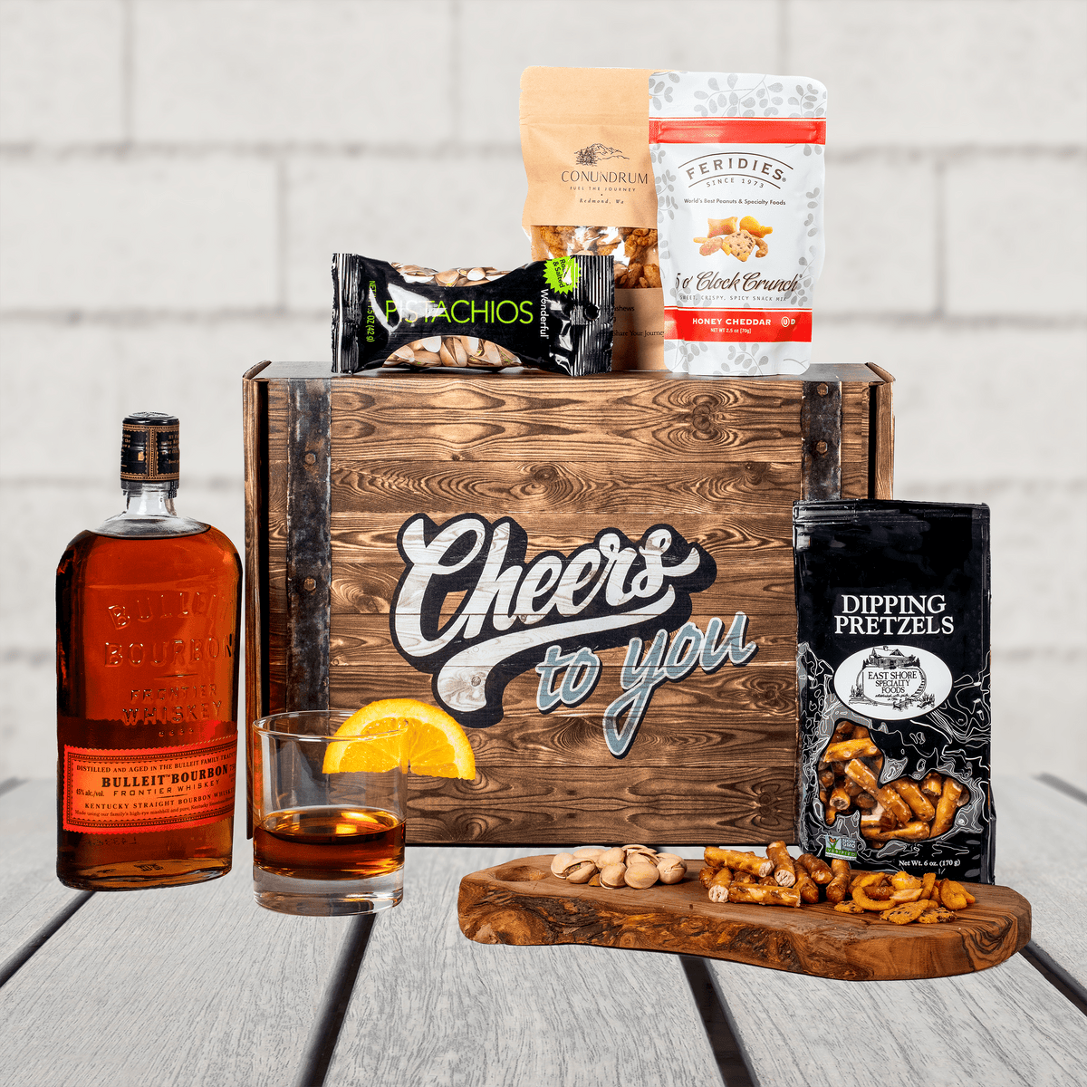 Bulleit Old Fashioned Gift Basket – www.GiveThemBeer.com