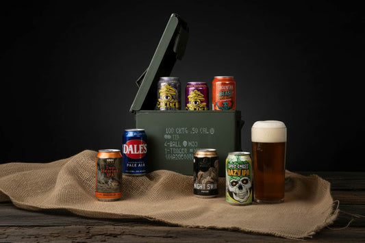 Craft beer in an ammo can