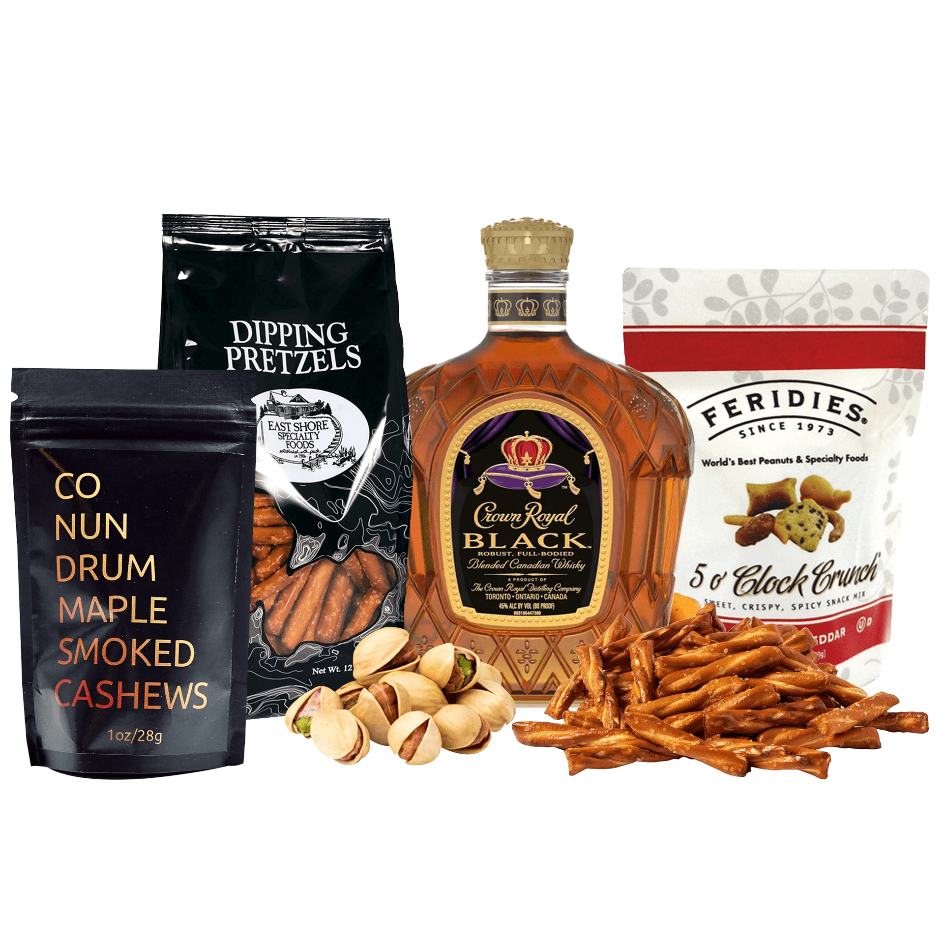 Crown Royal Black Gift Basket – www.GiveThemBeer.com
