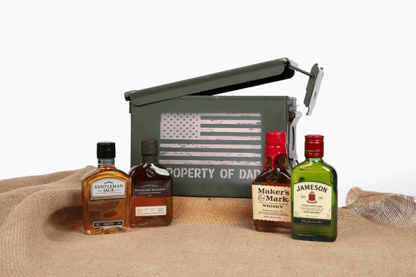 Dad's Bourbon and Whiskey Ammo Can