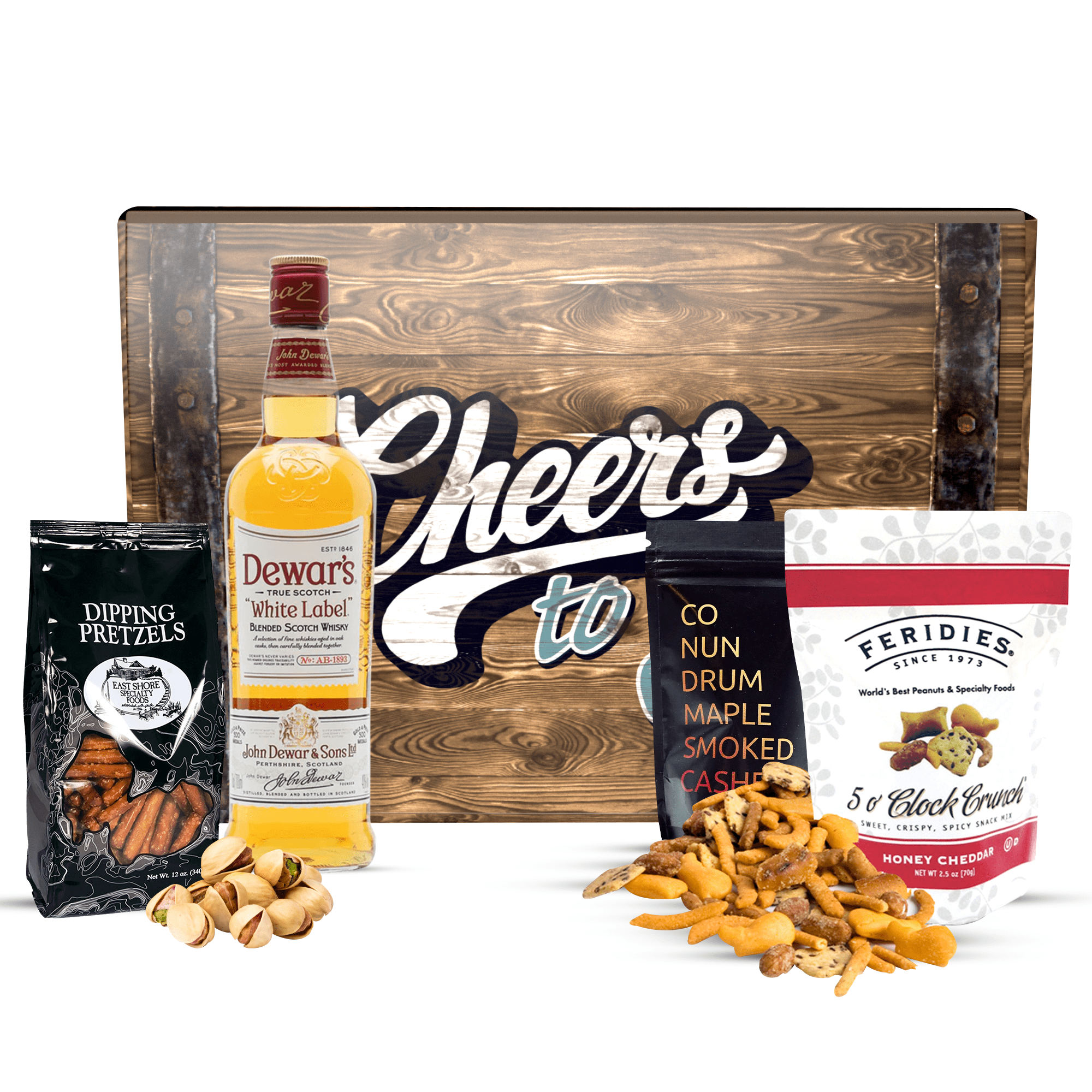 Dewars Whiskey Gift Basket