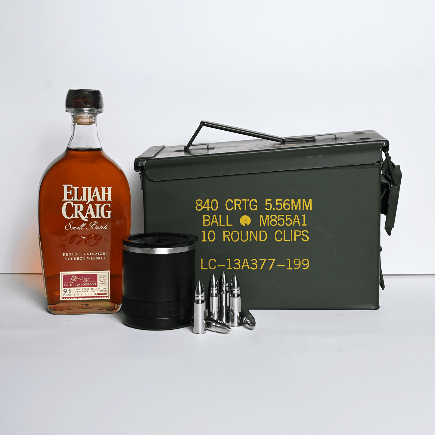 Elijah Craig Ammo Can Gift Set