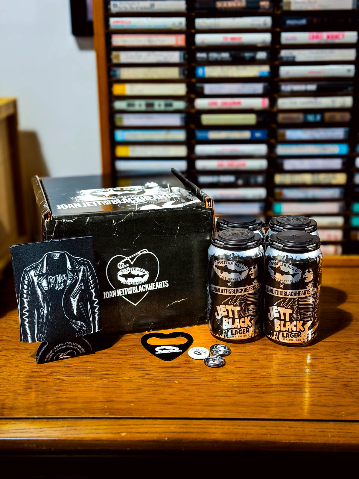 Dogfish Head x Joan Jett Black Lager Beer + Merch Kit