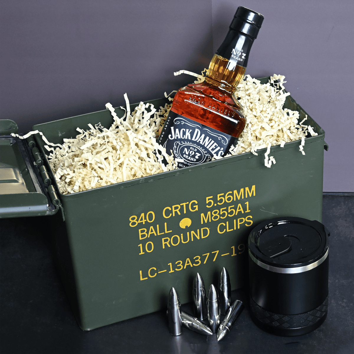 Jack Daniel's Old No. 7 Ammo Can Gift Set | Whiskey Gifts