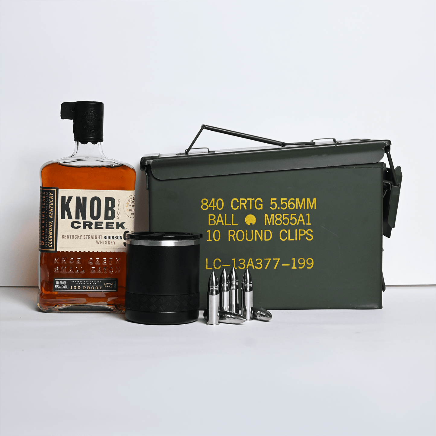Knob Creek Ammo Can Gift Set
