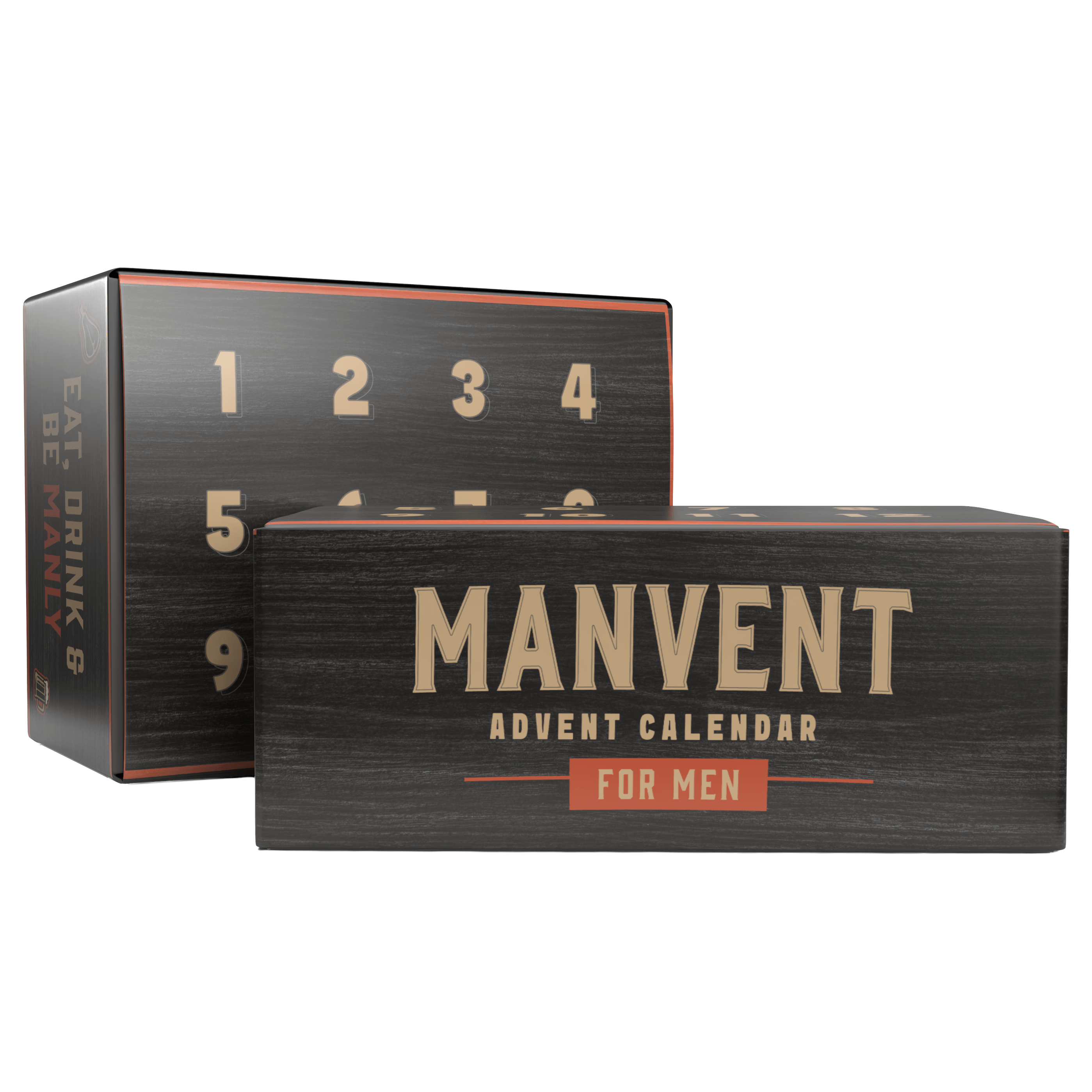 Manvent Advent Calendar for Men packaging on a white background