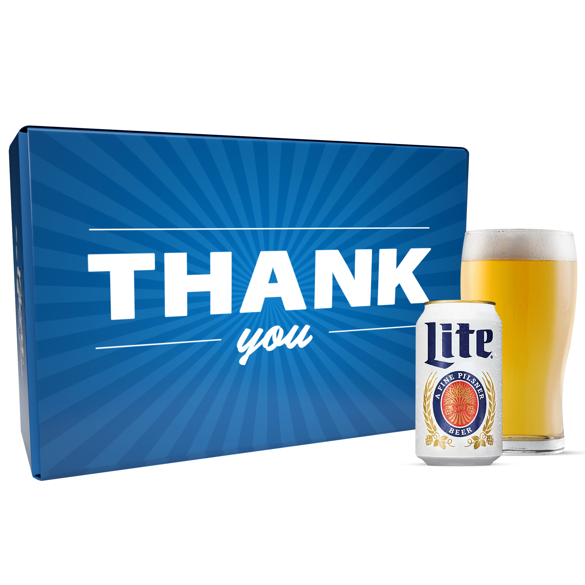 Miller Lite Thank You Gift Basket