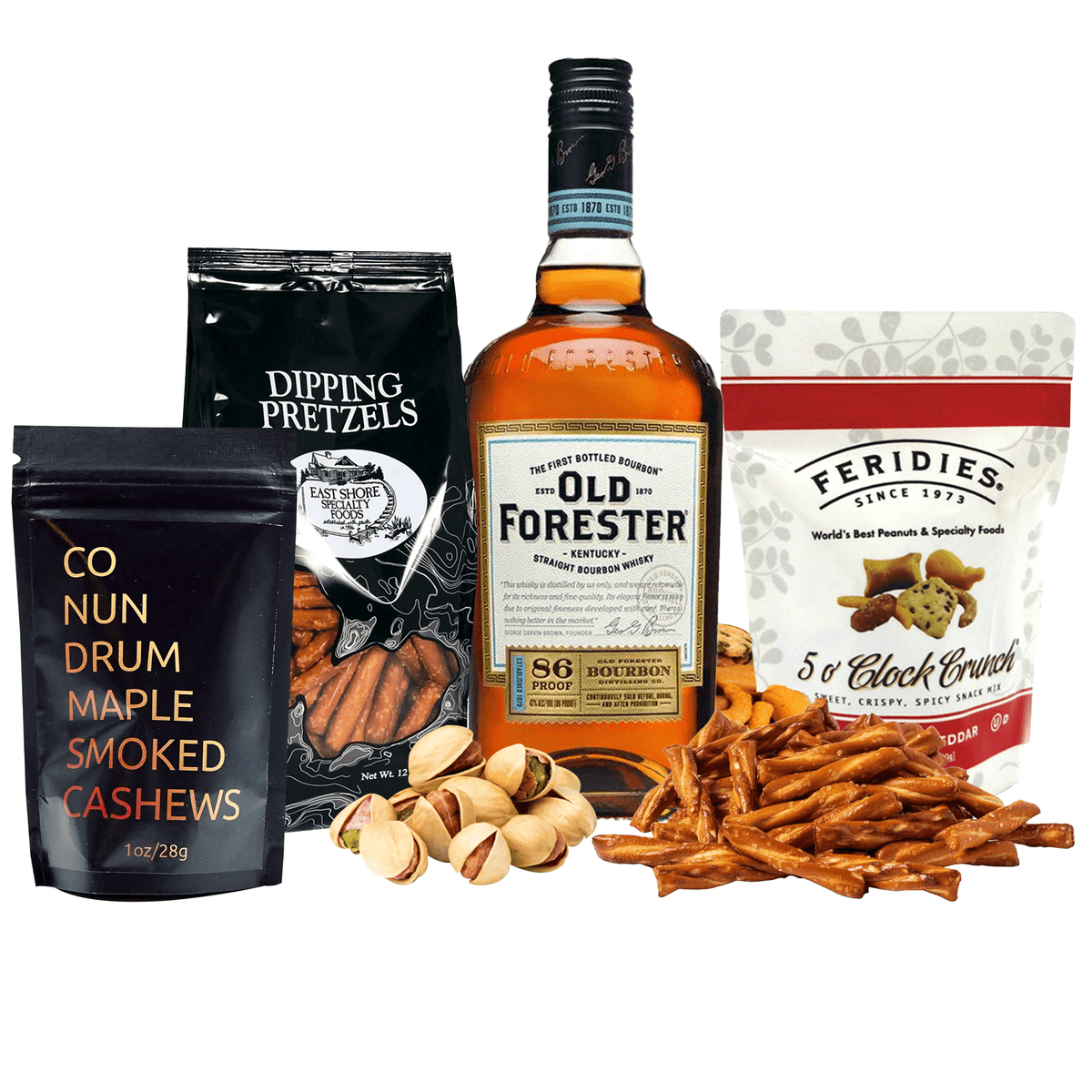 Old Forester Bourbon Gift Basket – www.GiveThemBeer.com