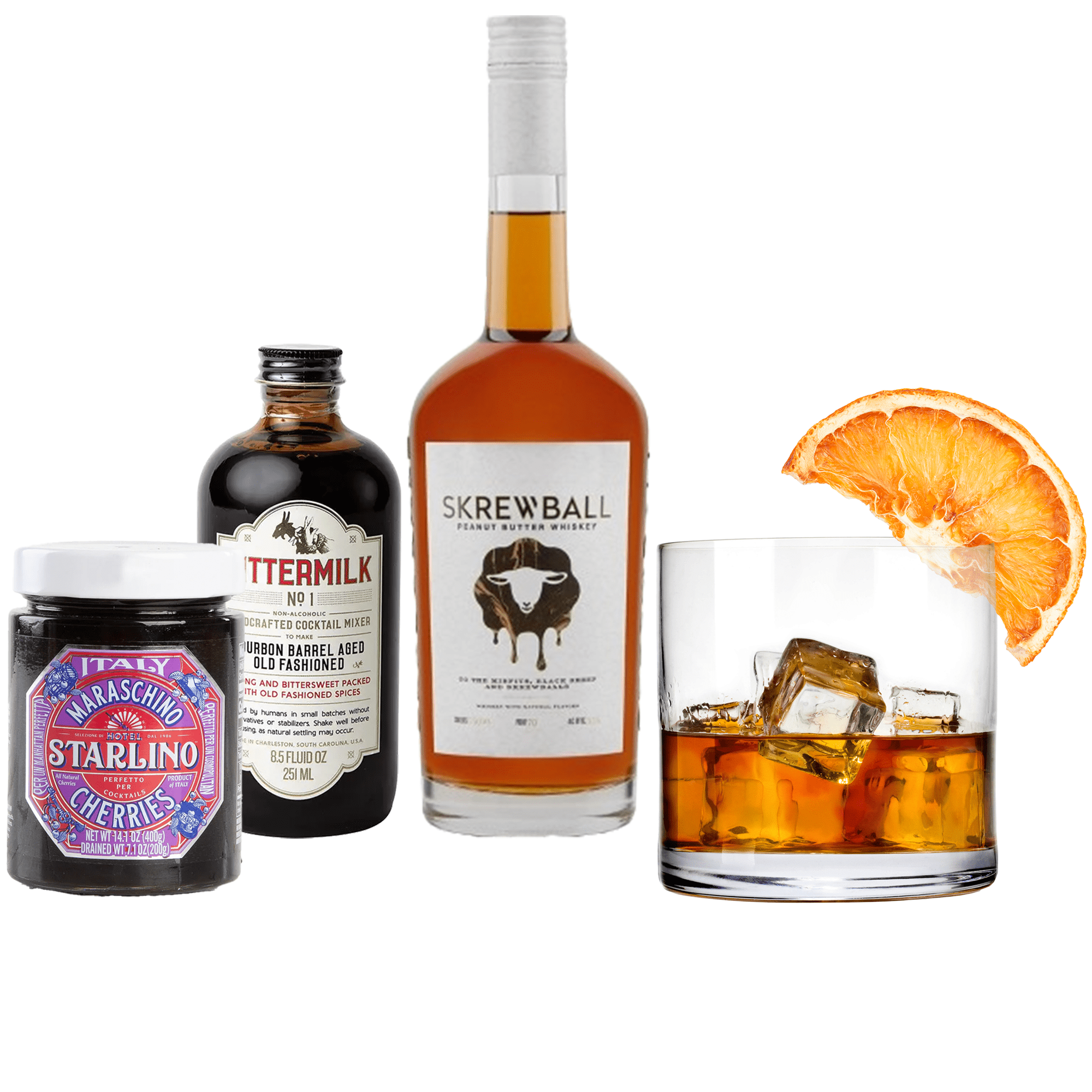 Skrewball Old Fashioned Whiskey Gift Basket