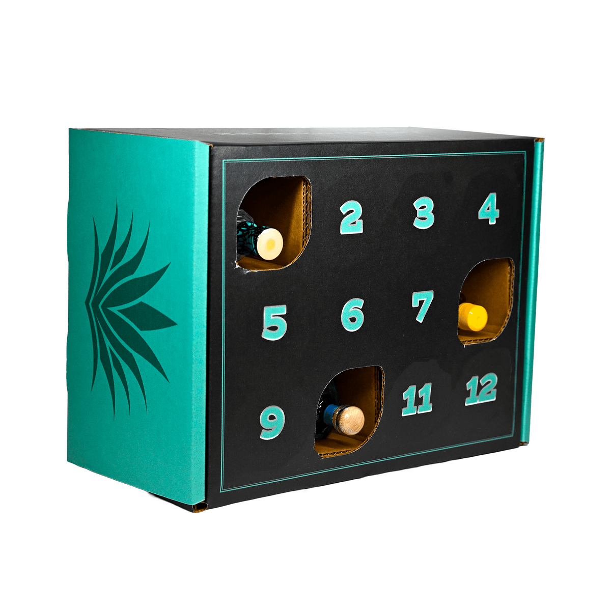 Calendario De Adviento De Tequila 2025 (Sin Alcohol) | 24 Mini Botellas Decorativas Para Colección O Decoración