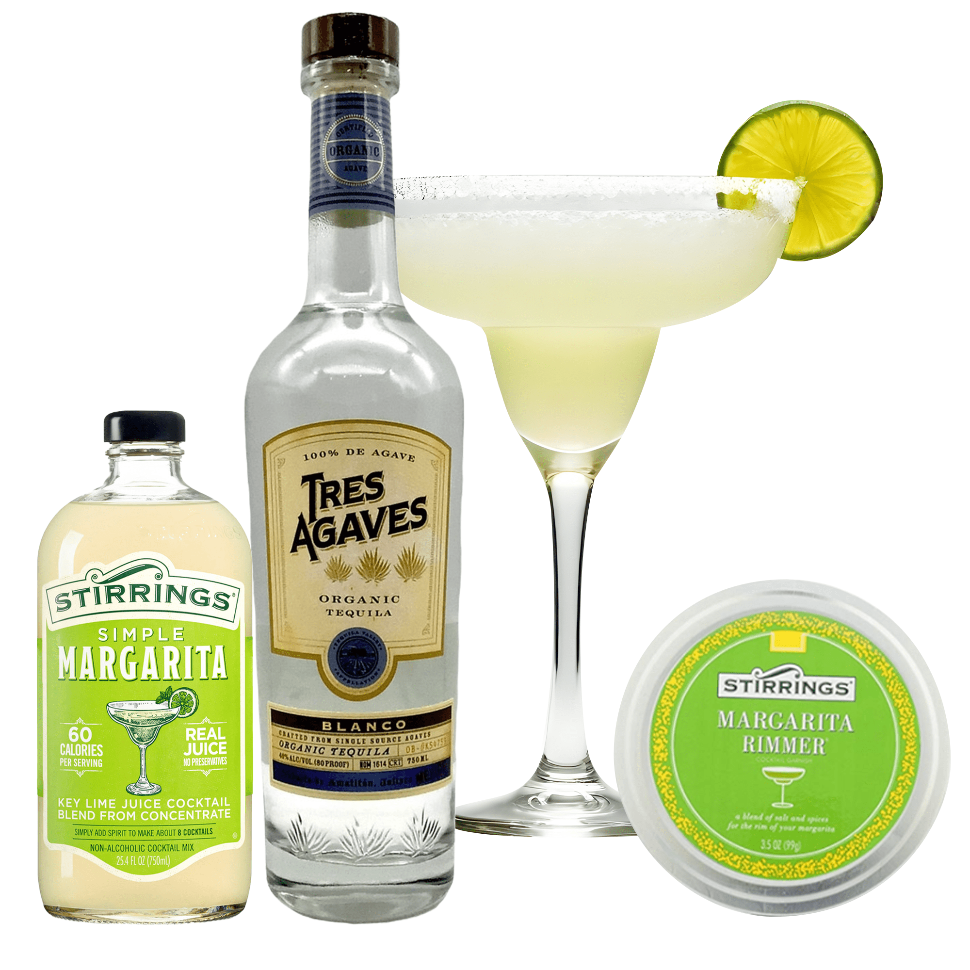 Tres Agaves Tequila Margarita Gift Set