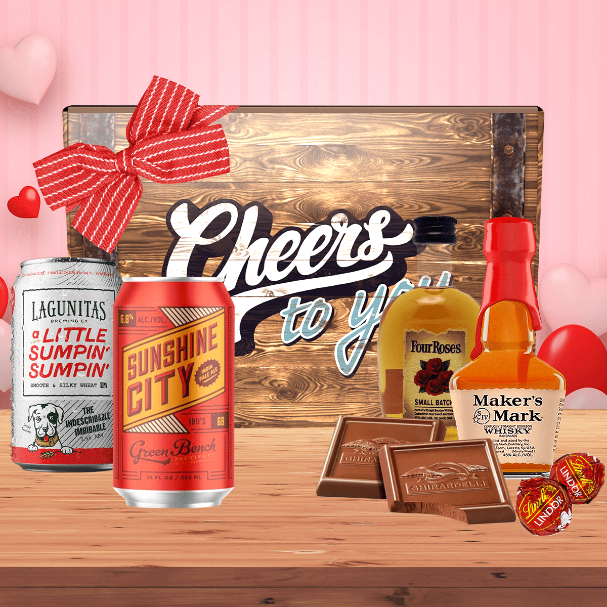 Valentine's Day Beer + Whiskey Sampler