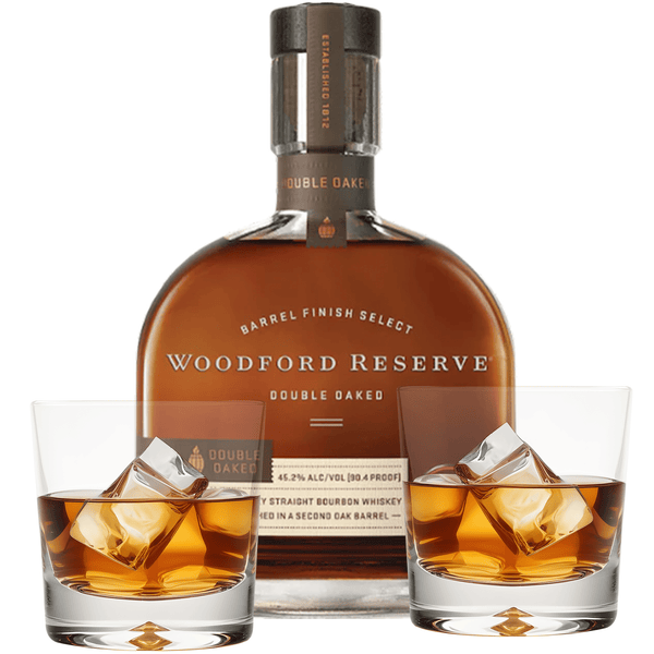 Woodford Reserve Double Oaked Bourbon Gift Set - www.GiveThemBeer.com