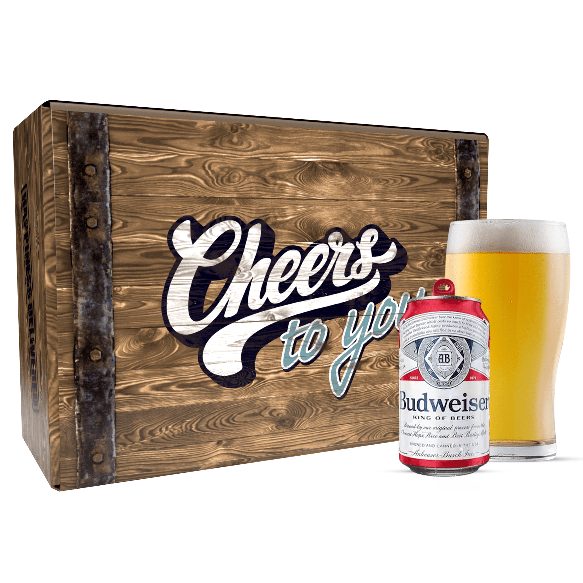 Budweiser -12 Pack Beer Gift Basket