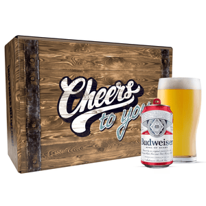 Budweiser -12 Pack Beer Gift Basket